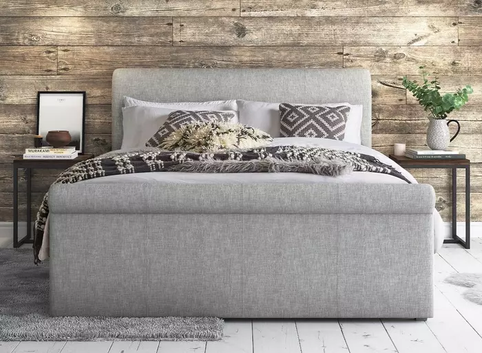 Clearance Wilson Upholstered Ottoman Bed Frame