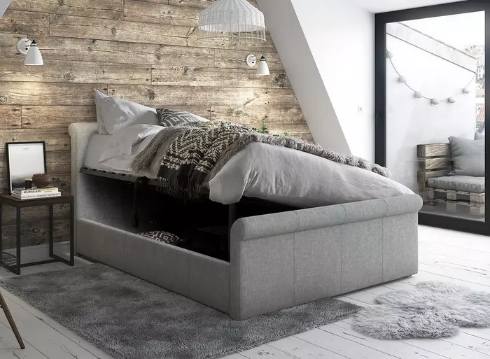 Clearance Wilson Upholstered Ottoman Bed Frame - Image 3