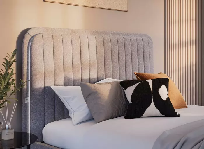 Alexis Upholstered Ottoman LG TV Bed Frame - Image 2