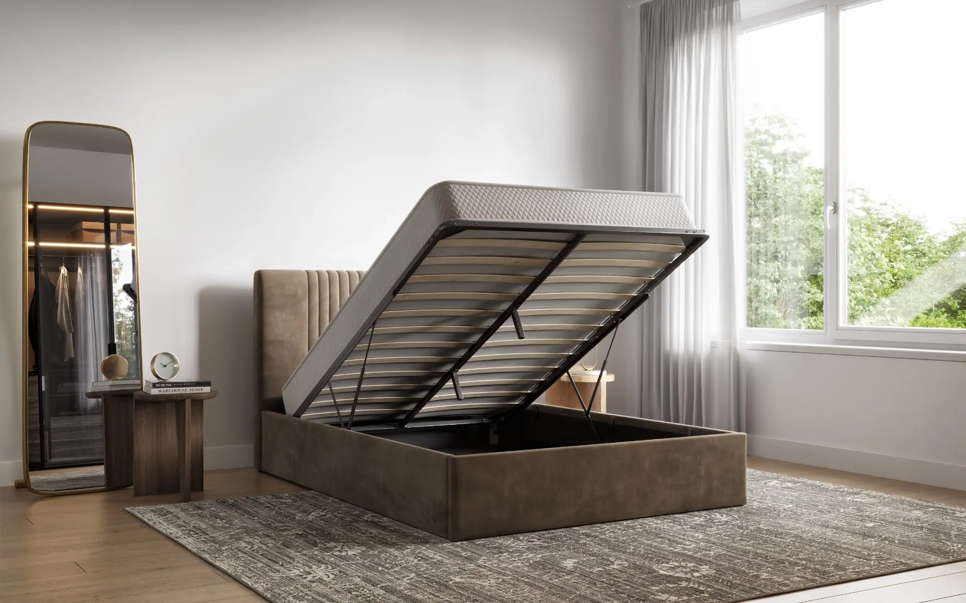 Flair Sonar Ottoman Bed Velvet - Image 3