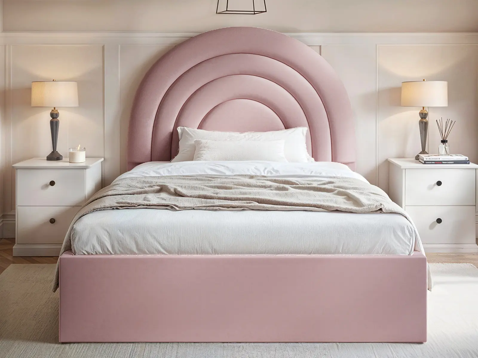 Flair Ava Small Double Fabric Ottoman Bed - Image 4