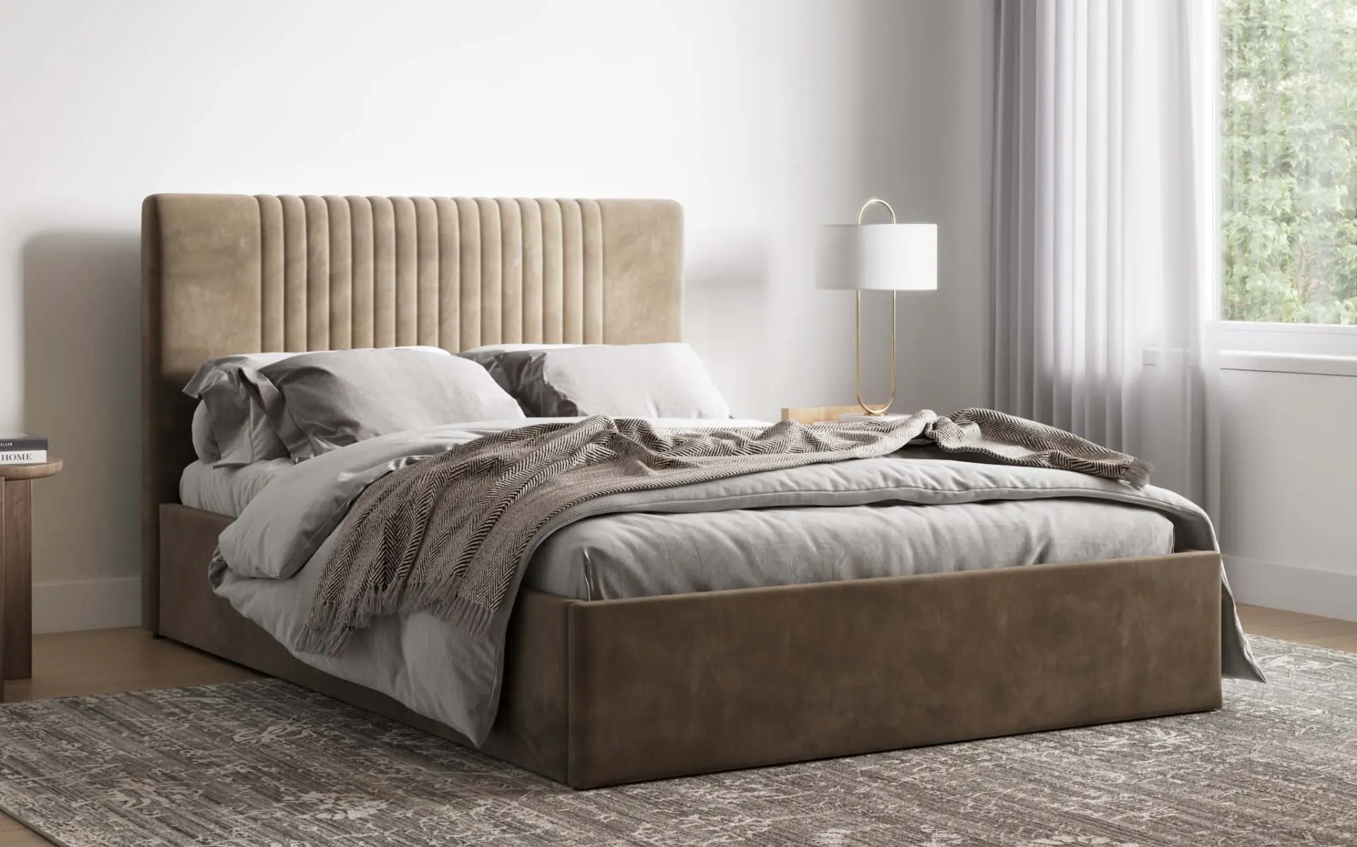 Flair Sonar Ottoman Bed Velvet - Image 4