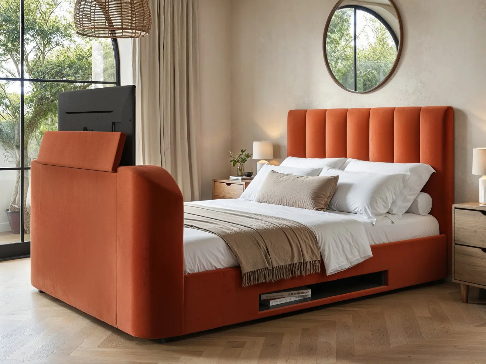 Flair Megane Side Lift TV Ottoman Bed - Image 4