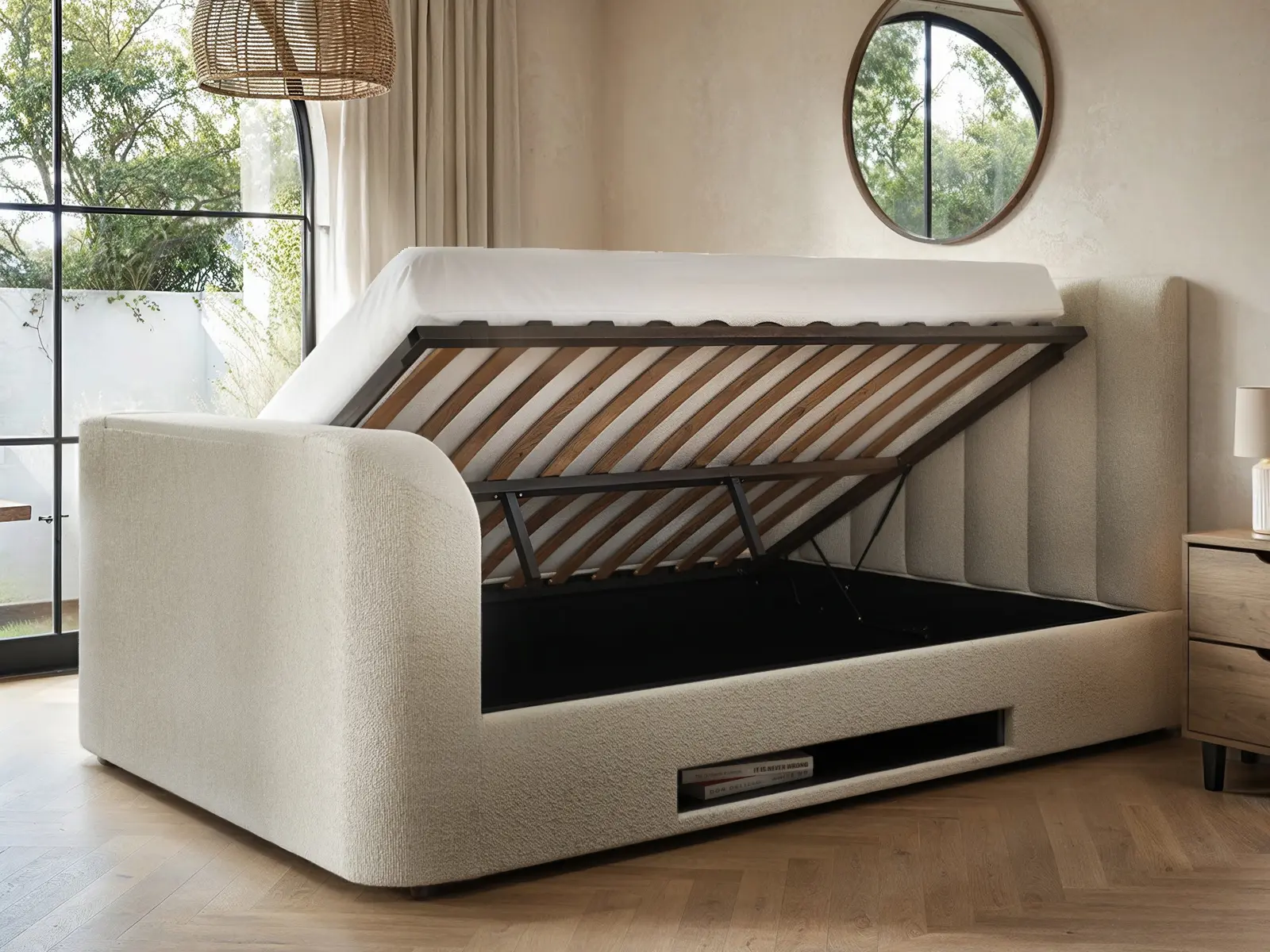 Flair Megane Side Lift TV Ottoman Bed - Image 2